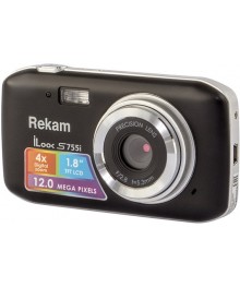Фотоаппарат Rekam iLook S755i чёрный 12Mp 1.8" SD /AAAоптом с доставкой по Дальнему Востоку. Большой каталог цифровых фотоаппаратов оптом по низкой цене!