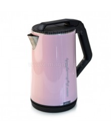 Чайник Magnit RMK-3214 розовый двойные стенки нерж.+пластик 2л 2.2кВтибирске. Чайник двухслойный оптом - Василиса,  Delta, Казбек, Galaxy, Supra, Irit, Магнит. Доставка