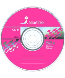 диск SMART TRACK CD-R 52x, SP (100) NEON 6 colorR/RW оптом. Диски CD-R/RW оптом с  бесплатно доставкой. Большой Диски CD-R/RW оптом по низкой цене.