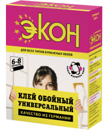 Клей обойный ЭКОН Универсальный   450гОбойный клей оптом со склада. Купить обойный клей оптом по всей России.