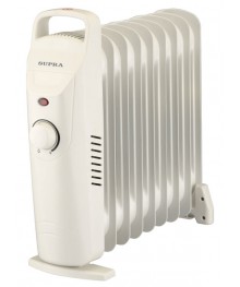 маслянный радиатор SUPRA ORS-09-SP белый (9 секц 900W)лянные обогреватели, тепловентиляторы оптом  в Новосибирске, доставка в регионы. Сушилки для обуви.