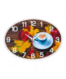 Часы настенные СН 2434 - 968 Цвета осени овальн (24х34) (10)астенные часы оптом с доставкой по Дальнему Востоку. Настенные часы оптом со склада в Новосибирске.