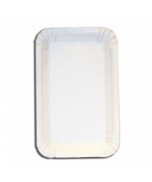 Тарелка картонная прямоугольная 11*17 (уп.200)Посуда одноразовая оптом. Одноразовая посуда оптом с доставкой по Дальнему Востоку со склада.