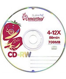 диск Smart Buy CD-RW 80min, 4-12x, Slim (5)R/RW оптом. Диски CD-R/RW оптом с  бесплатно доставкой. Большой Диски CD-R/RW оптом по низкой цене.