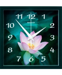 Часы настенные  Салют 23х23 ПЕ - А3.1 - 247 ЛОТОС пластик квадратные (10/уп)астенные часы оптом с доставкой по Дальнему Востоку. Настенные часы оптом со склада в Новосибирске.