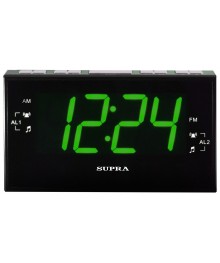 Радиочасы Supra SA-40FM черн /зелён большой дисплей 4.6см в высотуог радиочасов Ritmix, Hyundai,Supra, Rolsen оптом по низкой цене. Большой каталог радиочасов оптом.