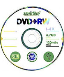 диск Smart Buy DVD+RW 4,7Gb 4x Slim (5)птом. Диски DVD-R/RW оптом со склада в Новосибирске по низкой цене с доставкой по Дальнему Востоку.
