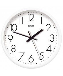 Часы настенные  Салют 26х26  П - 2Б7 - 012 пластик  круглые (10/уп)астенные часы оптом с доставкой по Дальнему Востоку. Настенные часы оптом со склада в Новосибирске.