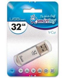 USB2.0 FlashDrives32 Gb Smart Buy  V-Cut  Black (SB32GBVC-K)овокузнецк, Горно-Алтайск. Большой каталог флэш карт оптом по низкой цене со склада в Новосибирске.