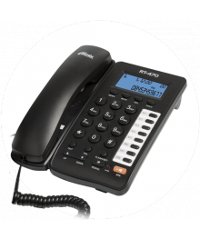 телефон Ritmix RT-470 (АОН, ЖКИ будильник, калькулятор) blackн Ritmix оптом в Новосибирске. Проводные телефоны Ritmix по оптовым ценам со склада в Новосибирске.