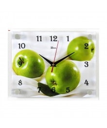 Часы настенные СН 2026 - 990 Яблоки прямоугольн (20х26) (10)астенные часы оптом с доставкой по Дальнему Востоку. Настенные часы оптом со склада в Новосибирске.