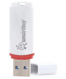USB2.0 FlashDrives16Gb Smart Buy Crown Whiteовокузнецк, Горно-Алтайск. Большой каталог флэш карт оптом по низкой цене со склада в Новосибирске.