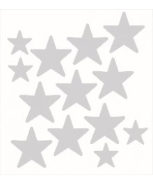 Световозвращатель наклейка фигурная набор "Звезды" желтыевозвращателей (светящиеся браслеты оптом, светящиеся значки оптом) с доставкой по Дальнему Востоку.