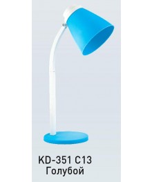 Светильник настол.Camelion KD-351  голубой (230V 25W, E14)том со склада в Новосибирске. Большой каталог настольных светильниковCamelion оптом по низкой цене.