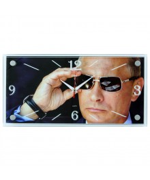 Часы настенные СН 1939 - 887 Путин прямоугольн (19x39)астенные часы оптом с доставкой по Дальнему Востоку. Настенные часы оптом со склада в Новосибирске.