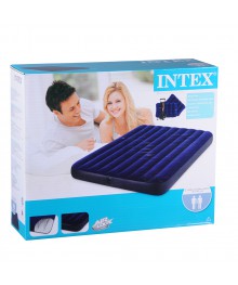 Кровать флок INTEX Classic Downy, 152x203x22см, две подушки, руч.насос, синий, 68765ке. Раскладушки оптом по низкой цене. Палатки оптом высокого качества! Большой выбор палаток оптом.