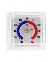 Термометр оконный биметалический квадратный ТББ п/пры оптом с доставкой по Дальнему Востоку. Термометры оптом по низкой цене со склада в Новосибирске.