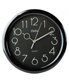 Часы настенные DELTA DT-0127 черный кругл 28см (10/уп)астенные часы оптом с доставкой по Дальнему Востоку. Настенные часы оптом со склада в Новосибирске.