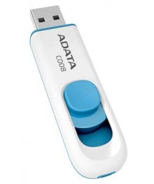 USB2.0 FlashDrives 8Gb ADATA C008 бел/голубовокузнецк, Горно-Алтайск. Большой каталог флэш карт оптом по низкой цене со склада в Новосибирске.