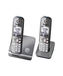 телефон  Panasonic  KX- TG6712RUM DECT голосовой АОН,радио няня, 2трубкиsonic. Купить радиотелефон в Новосибирске оптом. Радиотелефон в Новосибирске от компании Панасоник.
