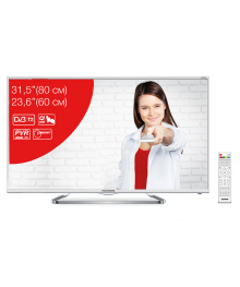 LCD телевизор  Telefunken TF-LED32S38T2 белый (31.5",1366*768, цифр DVB-T/T2/C, USB(MKV)) по низкой цене с доставкой по Дальнему Востоку. Большой каталог телевизоров LCD оптом с доставкой.