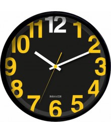 Часы настенные  Салют 26х26  П - 2Б6 - 079 пластик круглые (10/уп)астенные часы оптом с доставкой по Дальнему Востоку. Настенные часы оптом со склада в Новосибирске.