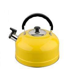 Чайник со свистком IRIT IRH-410 желтый (нерж, 2,5л)к-на-Амуре. Большой каталог чайников оптом - Василиса,  Delta, Магнит, Казбек, Galaxy, Supra, Irit.