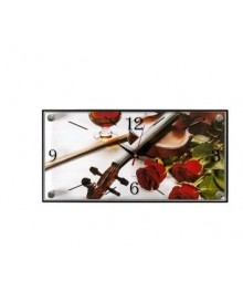 Часы настенные СН 1939 - 734 Скрипка прямоугольн (19x39)астенные часы оптом с доставкой по Дальнему Востоку. Настенные часы оптом со склада в Новосибирске.