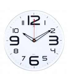 Часы настенные СН 2524 - 005 белый Классика круглые (25x25) (10)астенные часы оптом с доставкой по Дальнему Востоку. Настенные часы оптом со склада в Новосибирске.