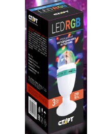 светодиодная лампа крутящаяся на подставке СТАРТ LED Disco RGB TLДискосвет оптом с доставкой. Каталог дискошаров оптом по низким ценам.