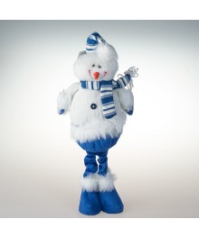 игрушка тканевая снеговик под елку (85932) 44 смгрушки оптом. Елочные игрушки оптом по низкой цене со склада в Новосибриске. Елочные игрушки оптом.
