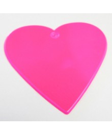 Световозвращатель подвеска ПВХ "Сердце" розовыйвозвращателей (светящиеся браслеты оптом, светящиеся значки оптом) с доставкой по Дальнему Востоку.