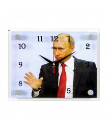 Часы настенные СН 2026 - 1013 Путин прямоуг (20х26)астенные часы оптом с доставкой по Дальнему Востоку. Настенные часы оптом со склада в Новосибирске.