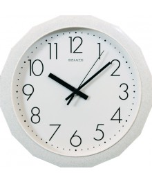 Часы настенные  Салют 28х28  П - Г8 - 012 кругл пластик (10/уп)астенные часы оптом с доставкой по Дальнему Востоку. Настенные часы оптом со склада в Новосибирске.