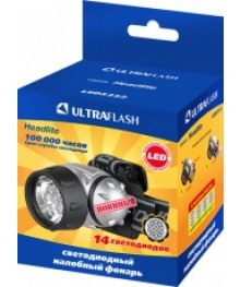 Фонарь  Ultra Flash  LED 5351 (налобн,металлик,7LED,3реж,3хR3,пласт.) уп.5шт.у Востоку. Большой каталог фонари Ultra Flash оптом по низкой цене с доставкой по Дальнему Востоку.