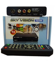 Цифровая TV приставка (DVB-T2) Sky Vision T2108HDЦифровая TV приставка оптом. Большой каталог Цифровых TV приставок оптом со склада в Новосибирске.