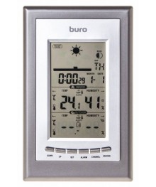 Метеостанция Buro H209G серебр внутр. и беспр внеш. датчики (-50+70С, влажн) часы, календ, будры оптом с доставкой по Дальнему Востоку. Термометры оптом по низкой цене со склада в Новосибирске.