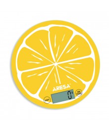 Весы кухонные ARESA SK-412 "Лимон"  (5 кг/1г, круглые, электр, слим, стекло, LCD дисплей) 20/уп кухоные оптом с доставкой по Дальнему Востоку. Большой каталогкухоных весов оптом по низким ценам.