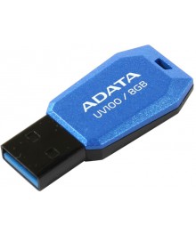 USB2.0 FlashDrives 8Gb ADATA UV100 blueовокузнецк, Горно-Алтайск. Большой каталог флэш карт оптом по низкой цене со склада в Новосибирске.