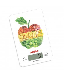 Весы кухонные ARESA SK-409 "Яблоко-фрукты"  (5 кг/1г, электронные, слим, стекло, LCD дисплей) 12/уп кухоные оптом с доставкой по Дальнему Востоку. Большой каталогкухоных весов оптом по низким ценам.