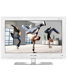 LCD телевизор  Hyundai H-LED32V8 белый (32" LED 1366*768, USB (MKV),  HDMI, VGA) по низкой цене с доставкой по Дальнему Востоку. Большой каталог телевизоров LCD оптом с доставкой.