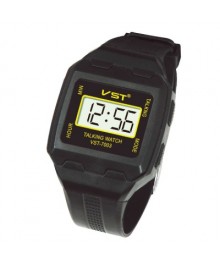 часы наручные эл. VST7003 (говорящие, будильник)ку. Большой выбор наручных часов оптом со склада в Новосибирске.  Ручные часы оптом по низкой цене.