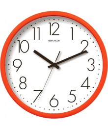 Часы настенные  Салют 26х26  П - 2Б2.3 - 012 пластик круглые (10/уп)астенные часы оптом с доставкой по Дальнему Востоку. Настенные часы оптом со склада в Новосибирске.