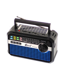 радиопр Fepe FP-313-S аккумуляторный (USB, TF, Bluetooth, солнч. панель)