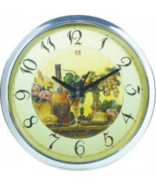 Часы настенные кварцевые IRIT IR-618 "Виноград" Диаметр: 30смастенные часы оптом с доставкой по Дальнему Востоку. Настенные часы оптом со склада в Новосибирске.