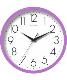 Часы настенные  Салют 26х26  П - 2Б4.3 - 012 пластик круглые (10/уп)астенные часы оптом с доставкой по Дальнему Востоку. Настенные часы оптом со склада в Новосибирске.