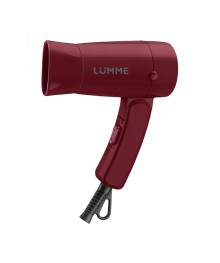 Фен   LUMME LU-1040 {BG} красный гранат (1200 Вт, 2 режима, складн ручка, концентратор) 10/уп