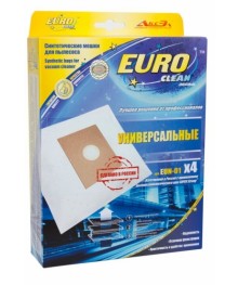 Euro clean EUN-01 синтетические пылесборники 4 шт. (универсальный для всех типов пылесосов)кой. Одноразовые бумажные и многоразовые фильтры для пылесосов оптом для Samsung, LG, Daewoo, Bosch