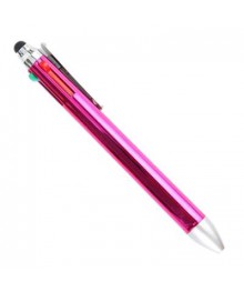 Ручка-стилус с 4 стержнями, пластик, 14см