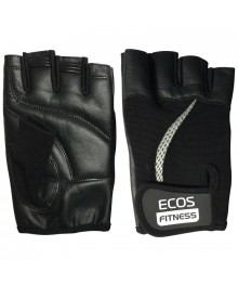 Перчатки для фитнеса ECOS 2114-BLM, цвет: черный, размер: Мты оптом со склада в Новосибирске. Большой каталог батутов оптом по низкой цене, высокого качества.